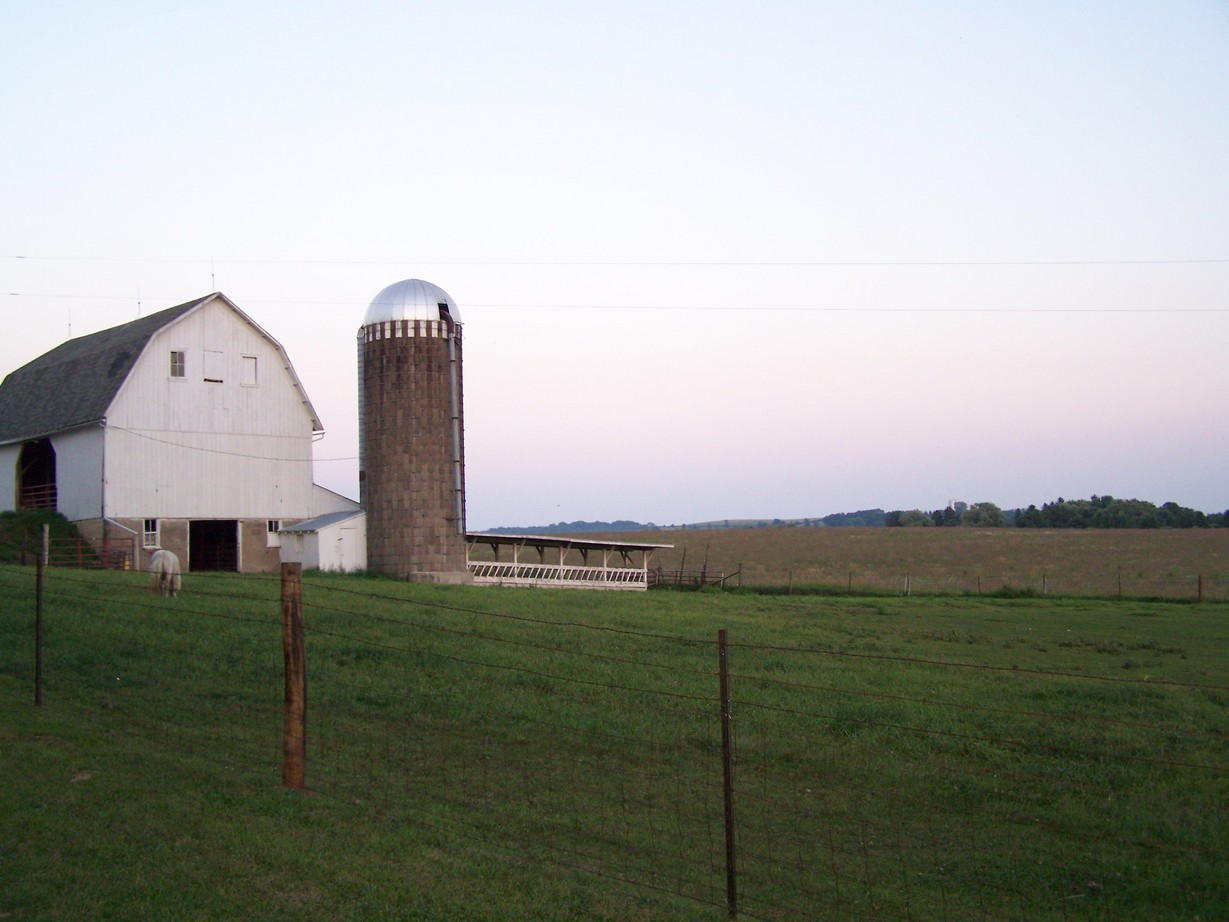 Mabel, MN: Farm on the north edge of Mabel