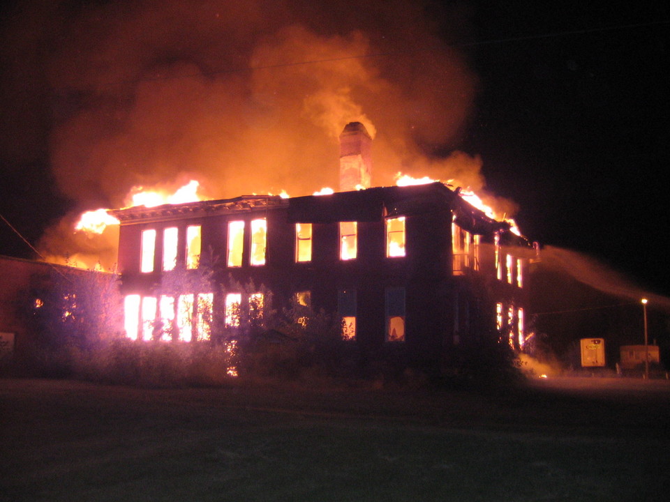 Birmingham, IA: school house fire