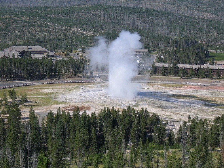 Yellowstone National Park Wy Old Faithful Photo Picture Image