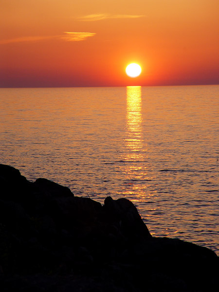 Rochester, NY : Lake Ontario Sunset photo, picture, image (New York) at