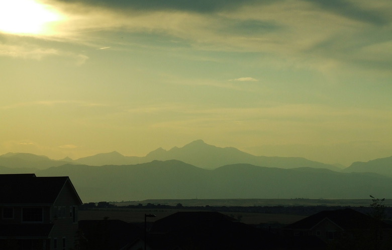 Erie, CO : Long's Peak from Vista Ridge in Erie, CO