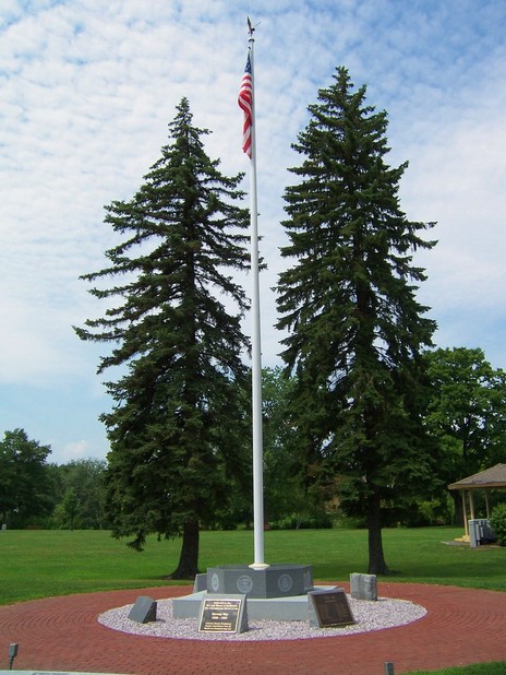Westbrook, ME: Flag at Riverbank Park