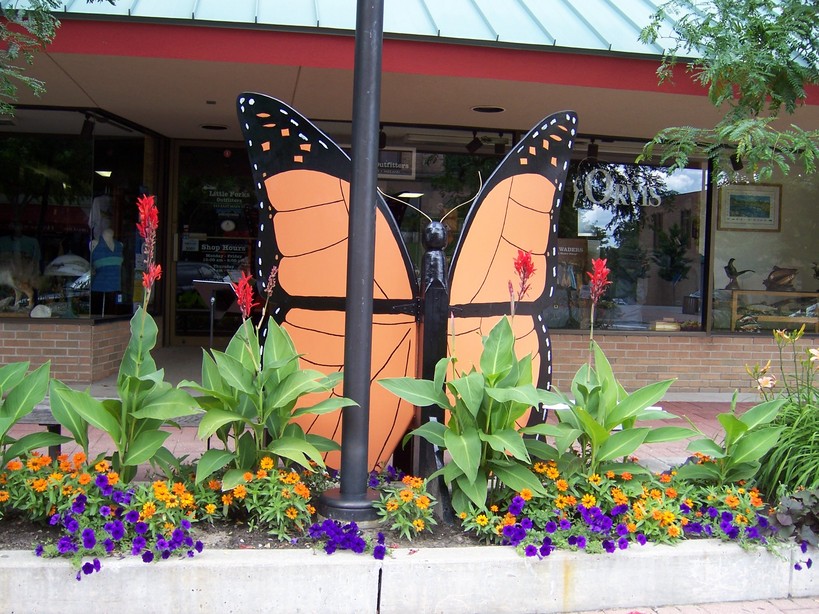 Midland, MI: Butterfly bench in Midland MI