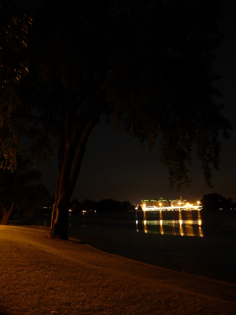 Neenah, WI : downtown Neenah skyline from Riverside Park