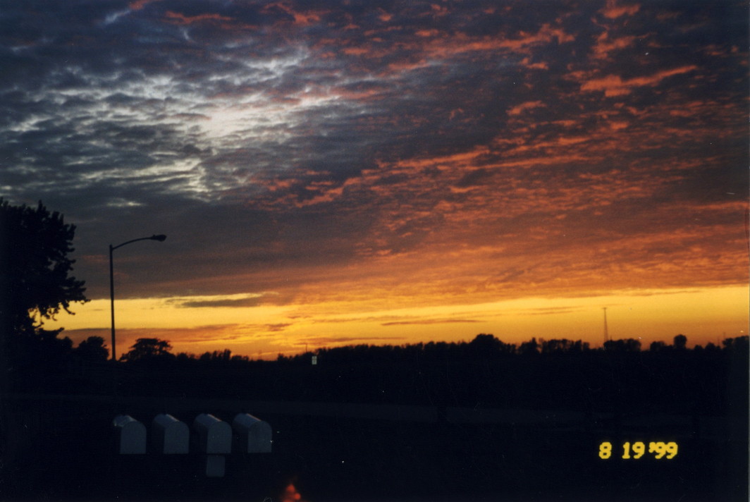 Perrysburg, OH: Sunset in Perrysburg Twp, Ohio on August 19,1999