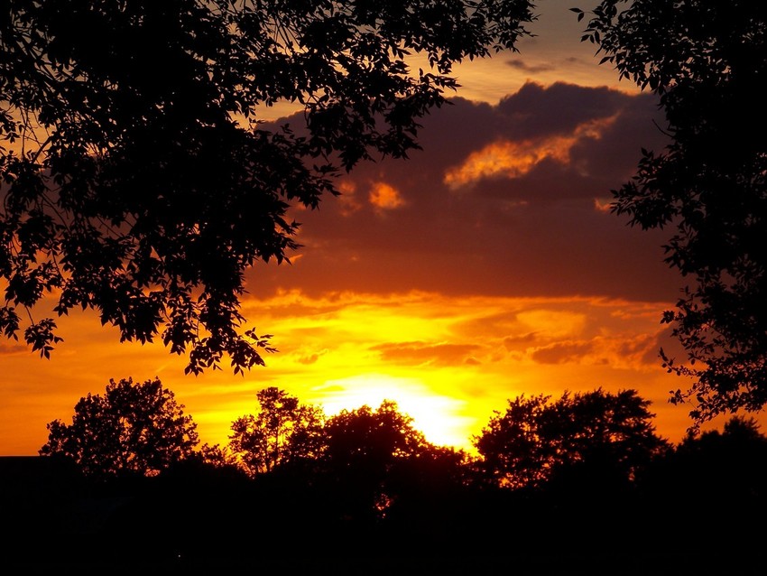 Perrysburg, OH : Sunset in Perrysburg, Ohio on July 13, 2007