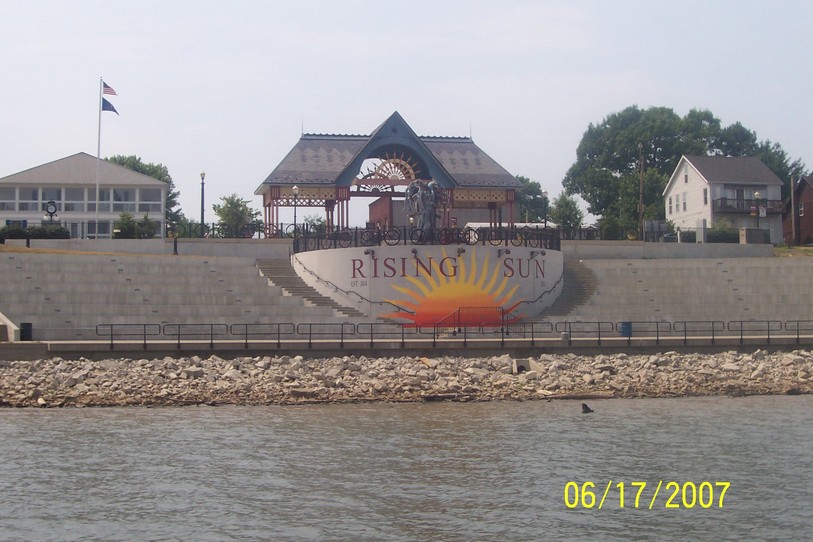Rising Sun In View Of Rising Sun From Ohio River Photo Free Download