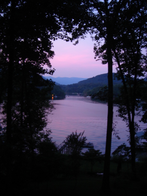 Hayesville, NC : lake chatuge sunset