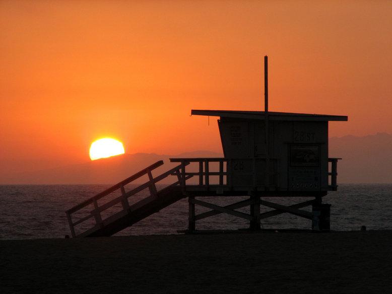 Hermosa Beach, CA: Hermosa Beach sunset