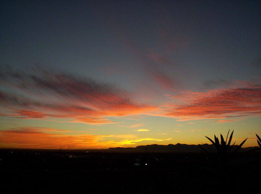 El Paso, TX: Sunset from Rojas Dr. at Henry Brennan