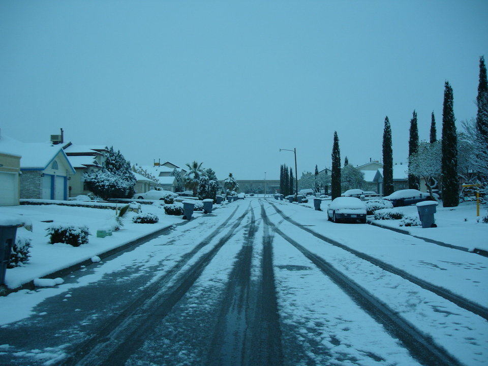 El Paso, TX: It also snows in El Paso