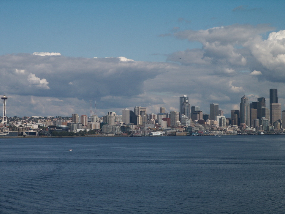Seattle, WA: Downtown Seattle as seen from Elliott Bay