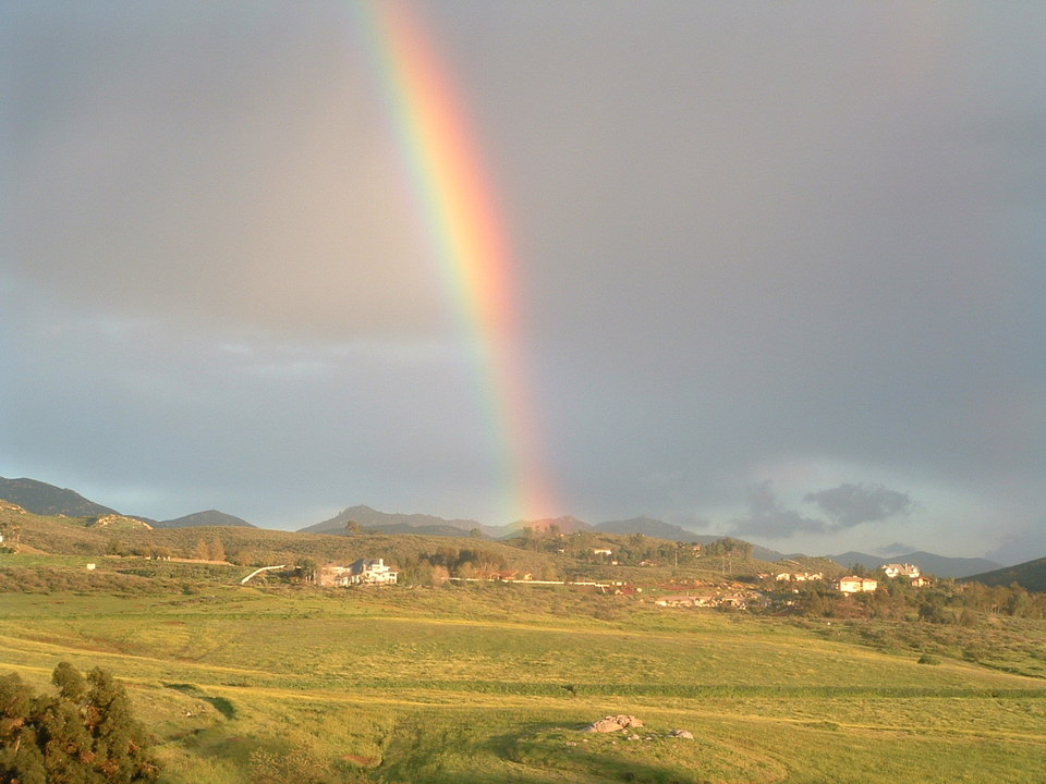 Jamul, CA : Rainbow over Peaceful Valley