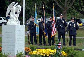 Utica, NY: Dedication of 911 Memorial