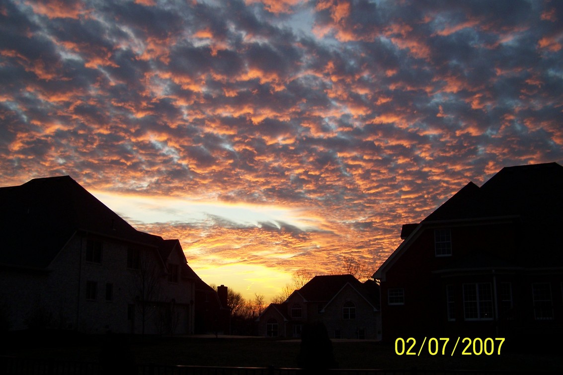 Hendersonville, TN: Beautiful Hendersonville, TN Sky behind our home