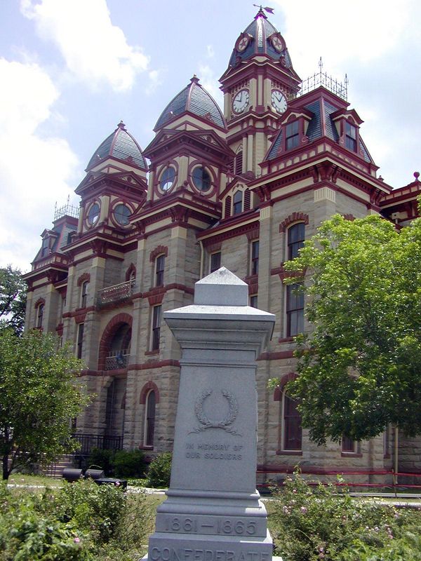 Lockhart, TX: Caldwell County Courthouse... the most photographed courthouse in Texas