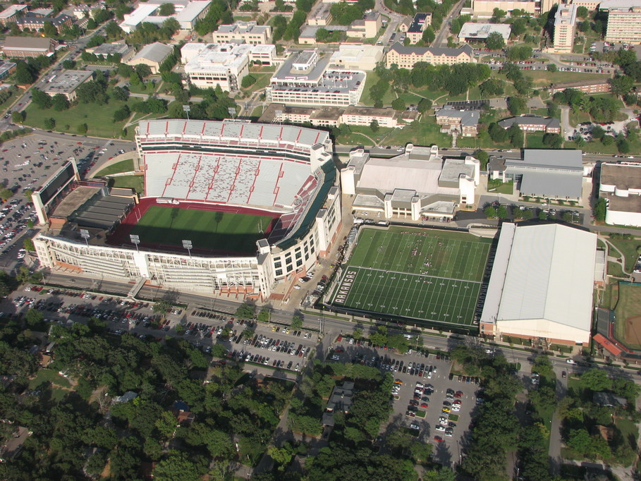Fayetteville, AR: Aerial View of Razorback Stadium - Sept. 2007