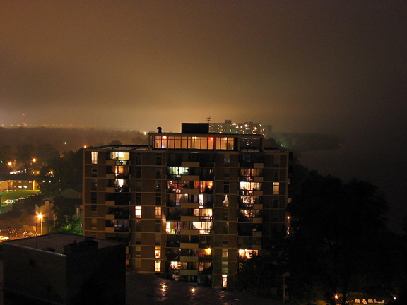 Euclid, OH : Foggy Night in Euclid, OH