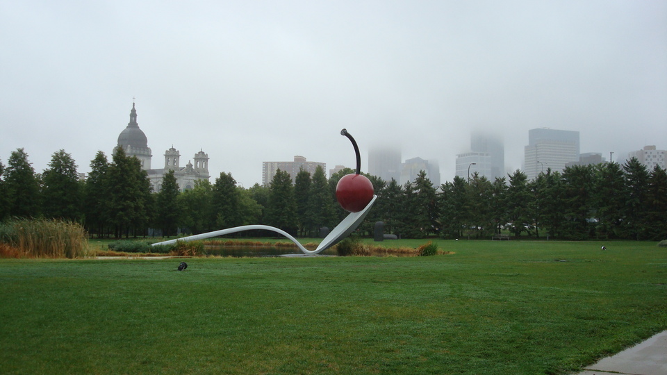 Minneapolis, MN: Sculpture Garden: Big Spoon and Cherry