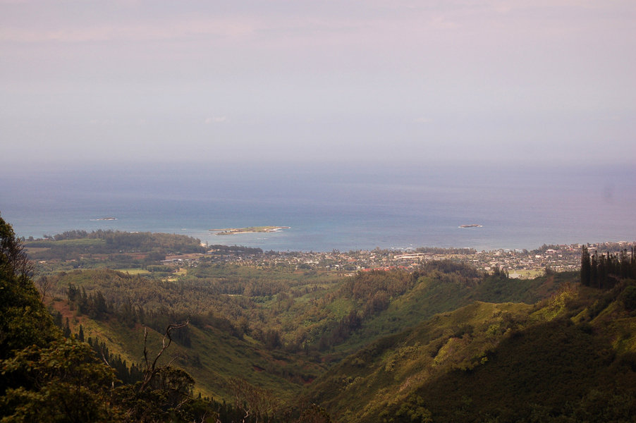 Laie, HI : View of Laie - on the hike to Laie Falls