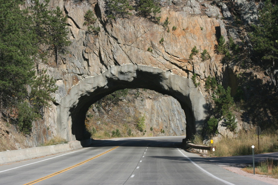 Hill City, SD: Rock Tunnel on Peter Norbeck Scenic Byway near Hill City