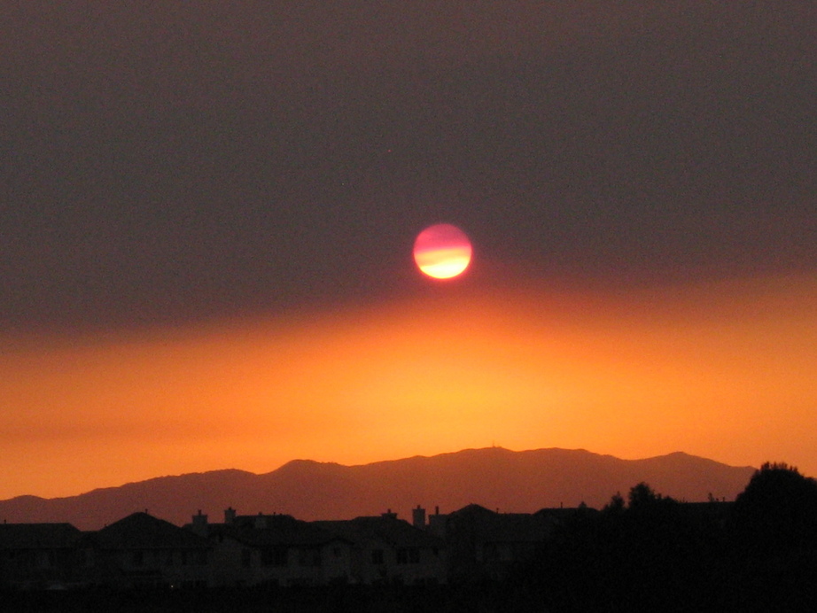 Rodeo, CA: This was took in September 2007 when the sun and sky were bright orange from smoke from the fires in Northern California