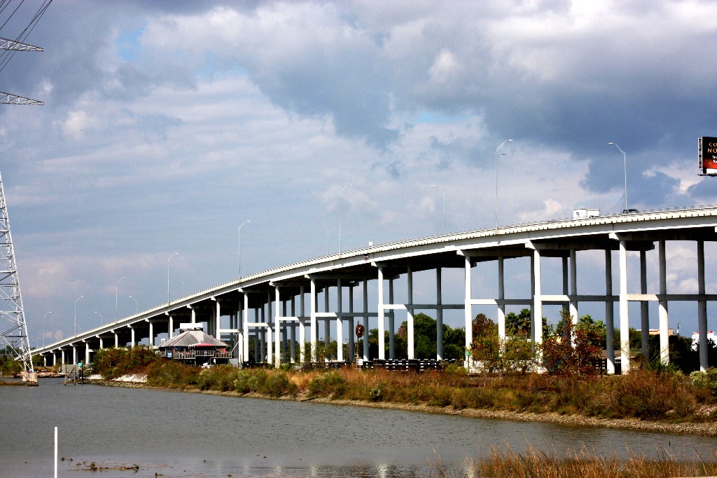 Kemah, TX: Kemah Bridge from South West side