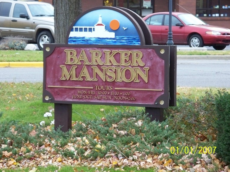 Michigan City, IN: Barker Mansion Sign 2