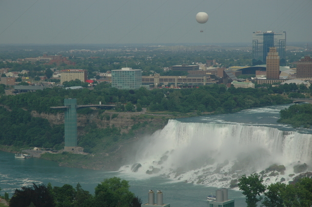 Niagara Falls, NY: Downtown and American Falls