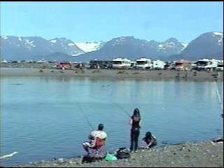 Homer, AK : homer spit fishing pond