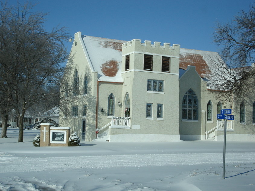 Beaver City, NE: Snow Results Dec 2006 - Church @ 9th & O Street
