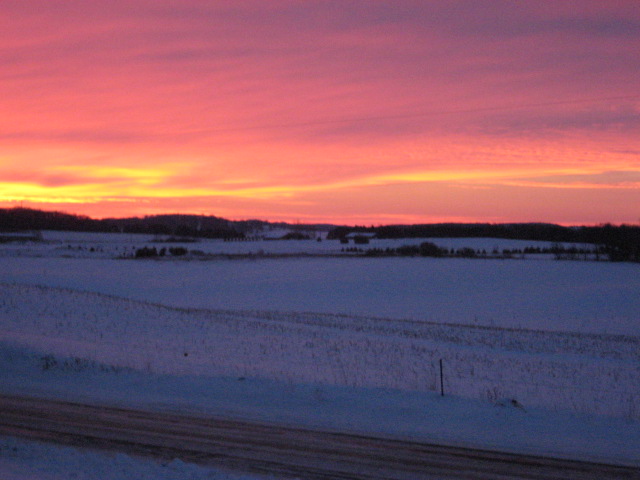 Cooks Valley, WI: COLD WINTER MORNING ON JAN. 3, 2008