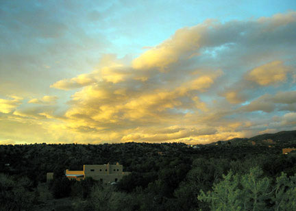 Tesuque, NM : Sunset from Griego Hill