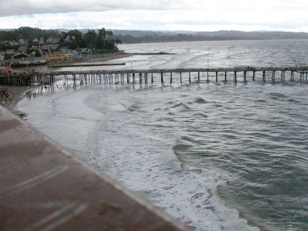 Capitola, CA : Winter Storm at Capitola Beach