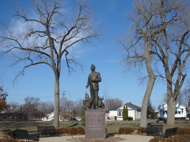 Pekin, IL: Tribute to Everett M. Dirksen located in the Mineral Springs Park