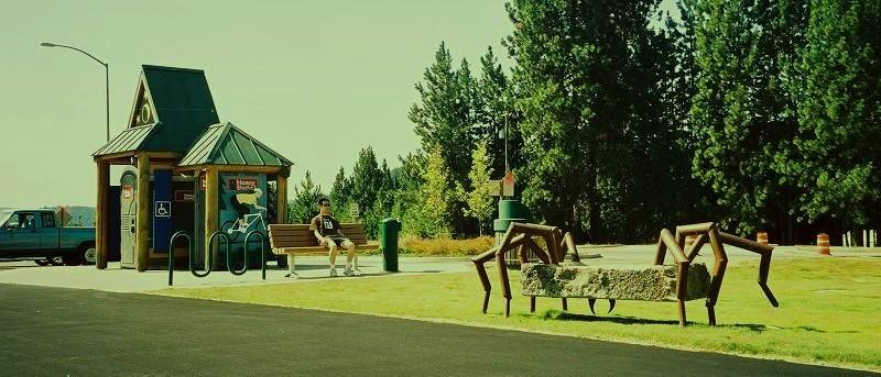Coeur d, ID : Parking lot next to Centennial Trail in Coeur d'Alene