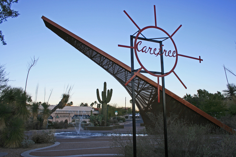 Carefree, AZ: The worlds largest sun dial.