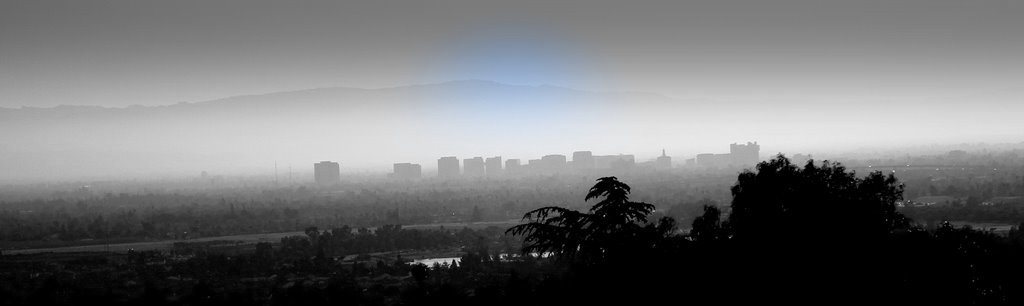 San Jose, CA: View of Downtown San Jose from Groessbeck Park, San Jose, CA