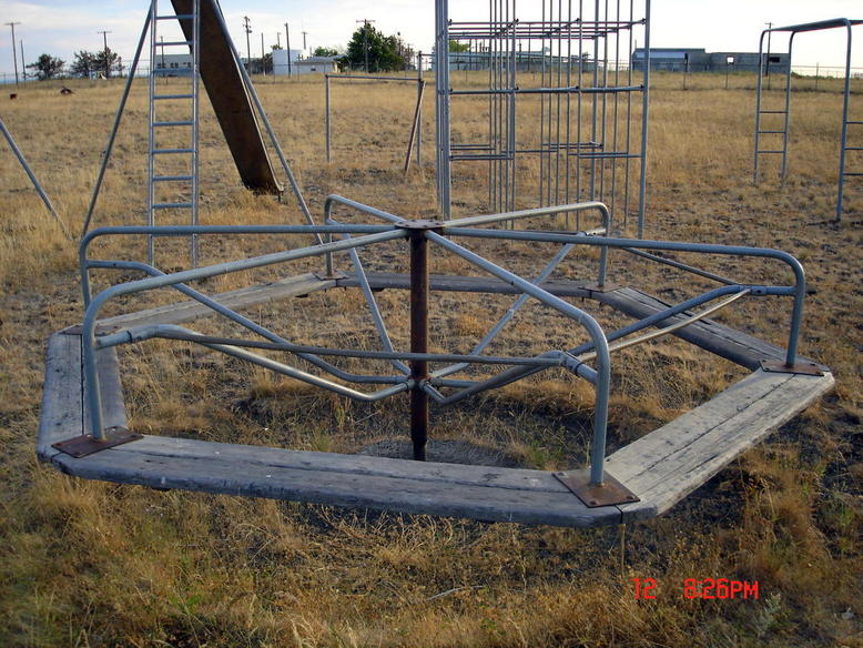 Condon, OR: Old Merry-Go Round at Condon Air Station