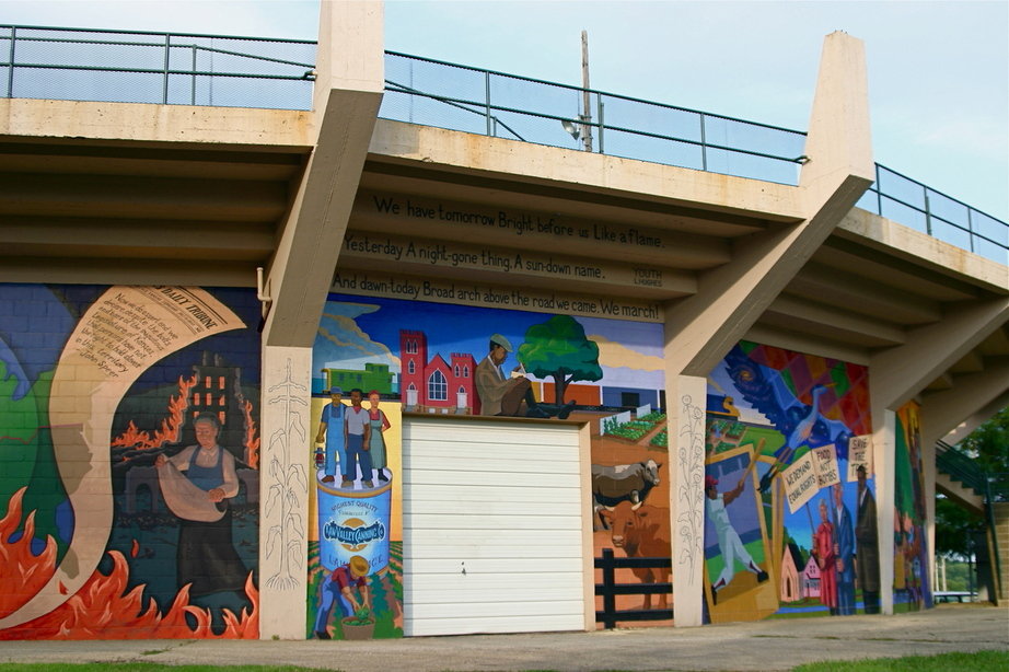 Lawrence, KS: Hobbs Park Baseball Diamond Mural, Lawrence, KS