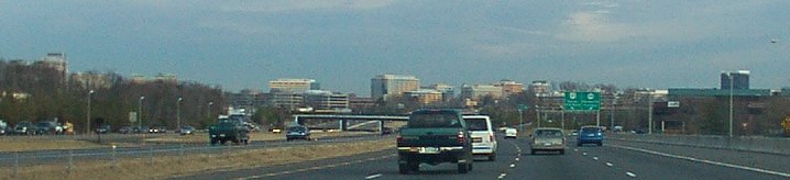 Reston, VA : Skyline from Dulles Access Toll Road