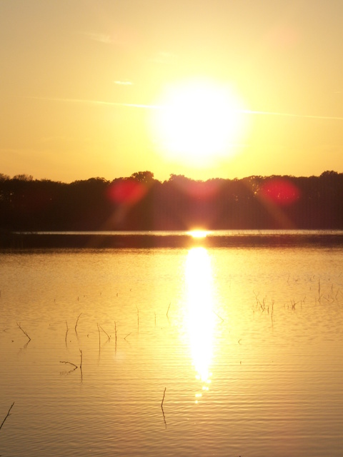 Cross Roads, TX : Sunset on Lake Lewisville