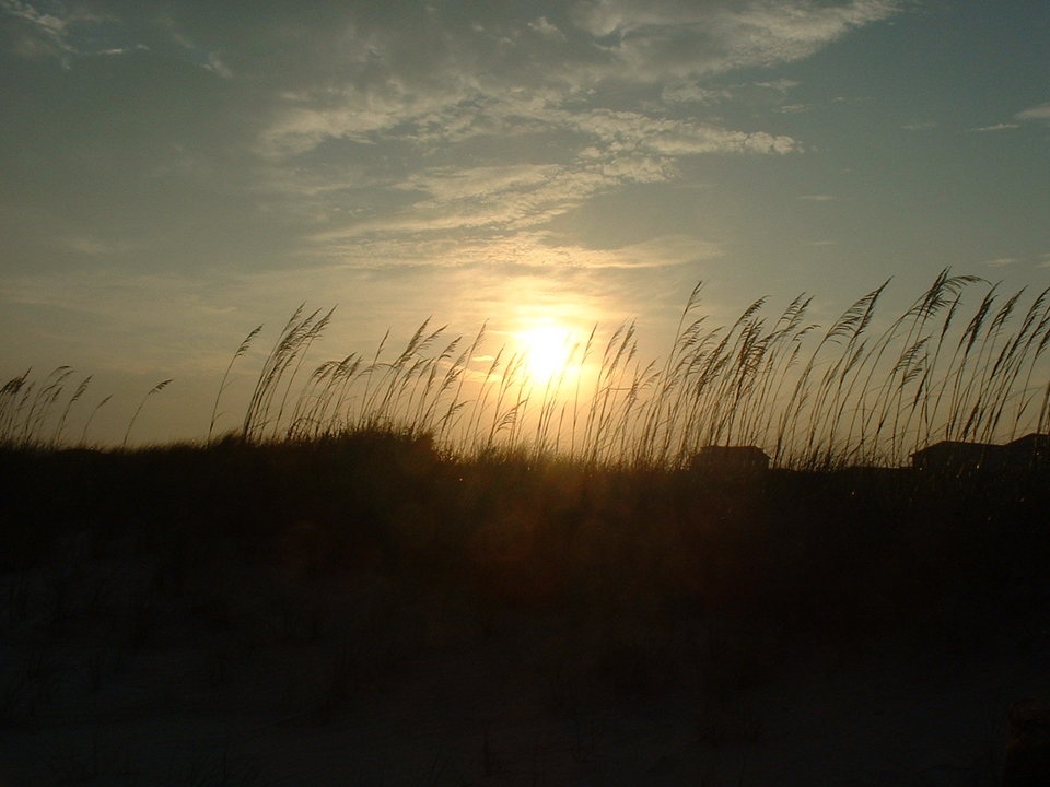 Sunset Beach, NC : Sunset at Sunset Beach, NC