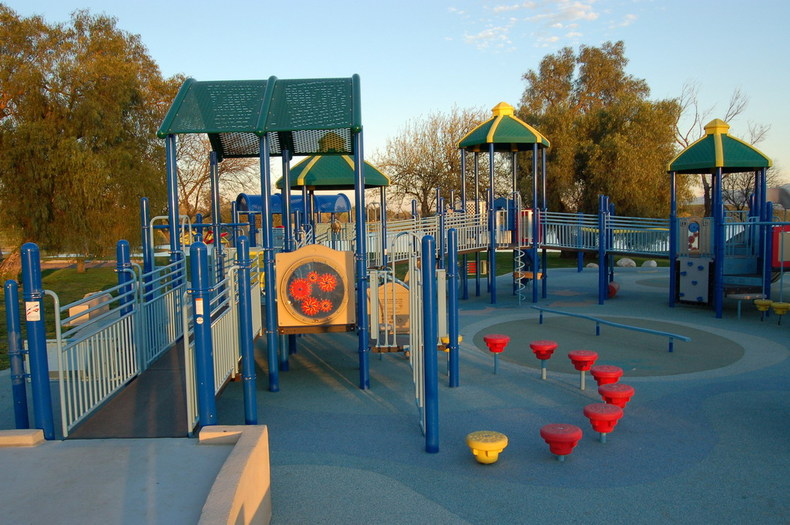 Ontario, CA: Playground in one of the Ontario parks.
