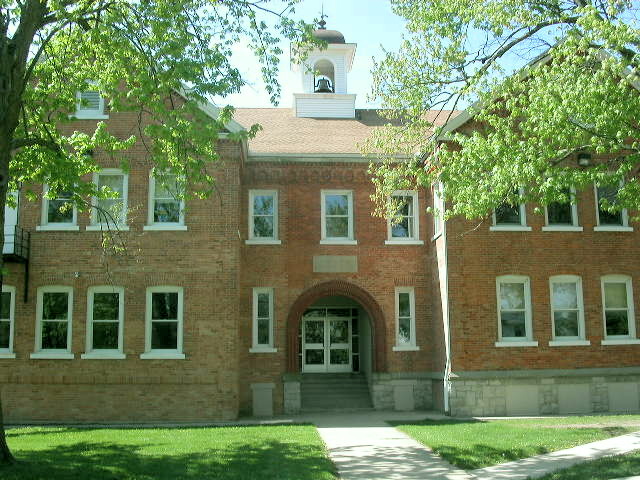 Britton, MI: The original part of the school Erected in 1902-1915