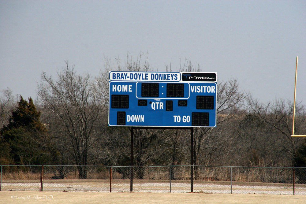 Bray, OK : Score Board
