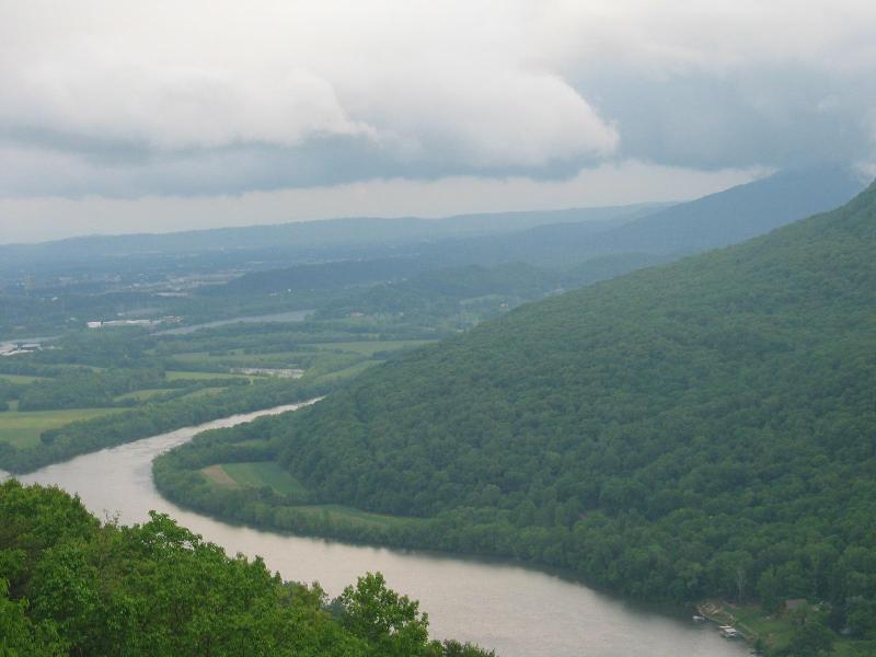 Signal Mountain, TN: Tennessee River Bend from Signal Point Park