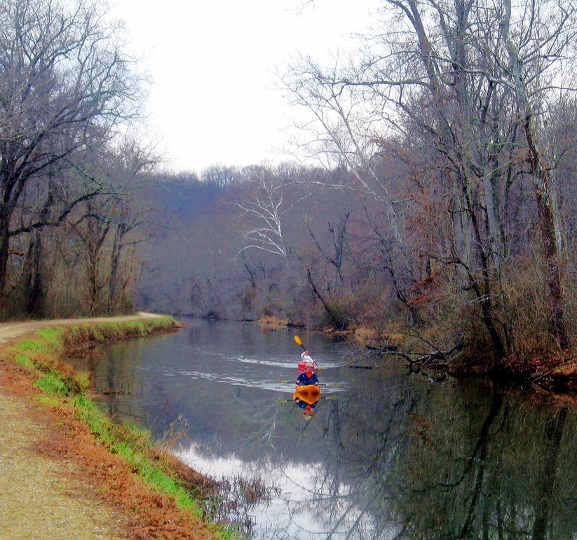 Potomac, MD: kayaks on the Potomac River