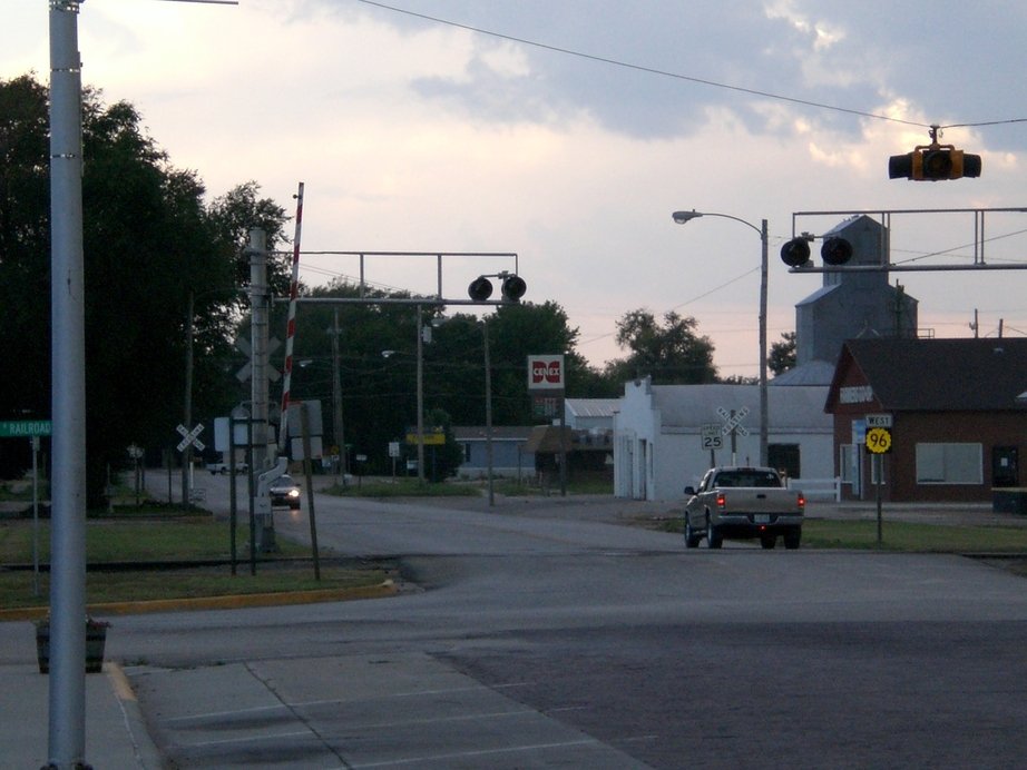 Nickerson, KS: View from Main Street, looking toward CO-OP