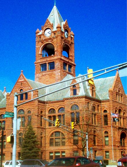 La Porte, IN: the Courthouse downtown